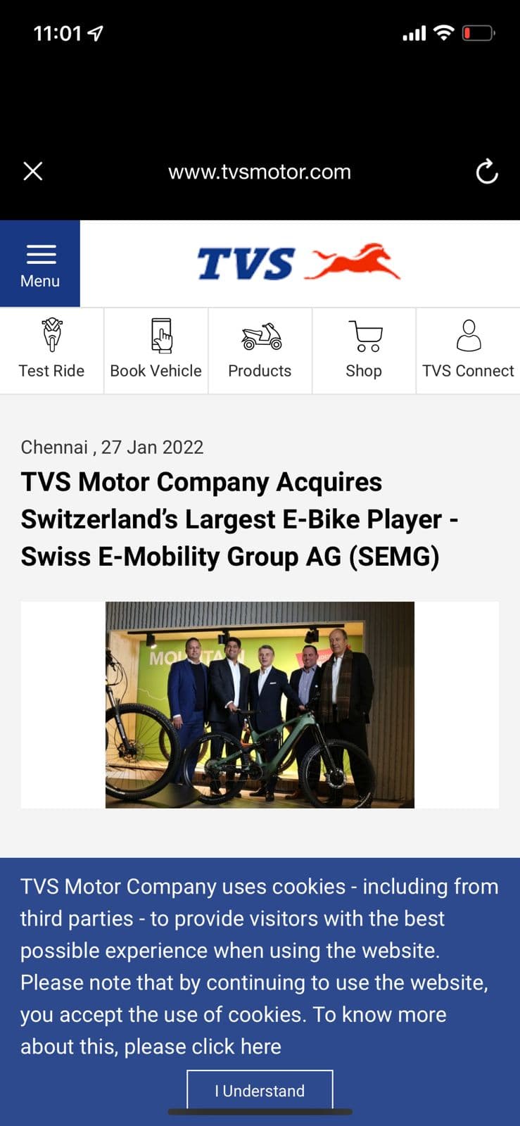 Tvs  | Tvs Motors Extends Sustainability Commitment,Acquires Semg
